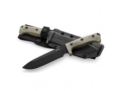 Lionsteel M7 Black blade Green canvas
