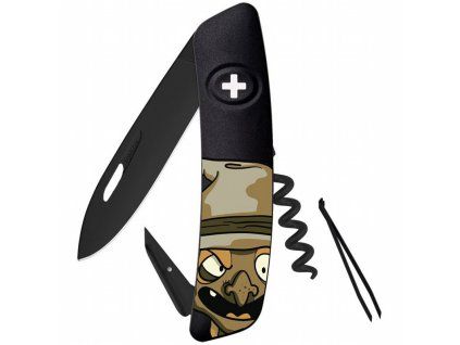 Swiza swiss knife D01 Allblack Halloween Witch Black