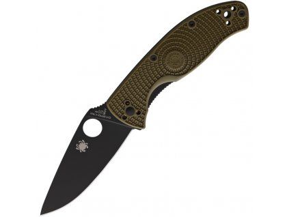 Spyderco Tenacious FRN ODGreen LightWeight PlainEdge Black C122PODBK