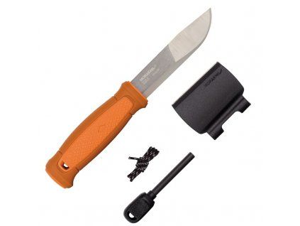 Morakniv KANSBOL BURNT ORANGE WITH SURVIVAL KIT