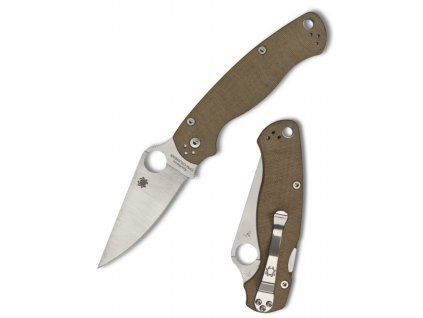Spyderco Para Military 2 Brown Canvas C81MPCW2