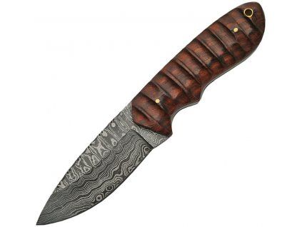 Damascus Hunter Grooved Rosewood