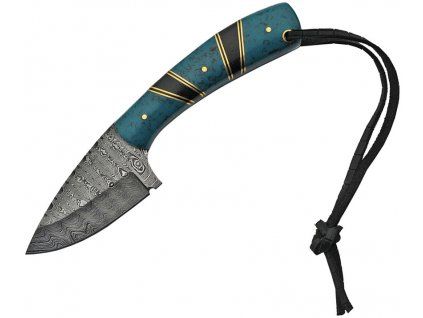 Damascus Hunter Black and Turq