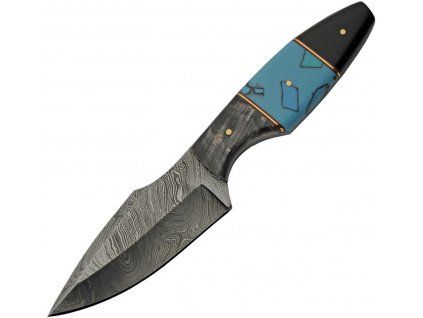 Damascus Turq and Buffalo Horn Hunter