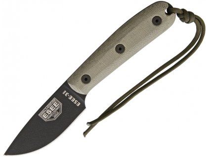 ESEE Plain Black Model 3 Modified Handle Sheath Leather