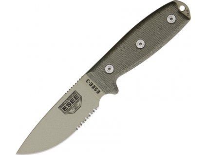 ESEE Serrated STD Desert Model 3 Sheath Green
