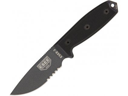 ESEE Serrated Black Model 3 Tactical Sheath Black