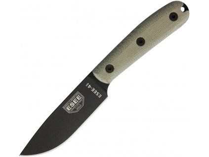 ESEE Plain Black Model 4 Traditional Handle Sheath Kydex