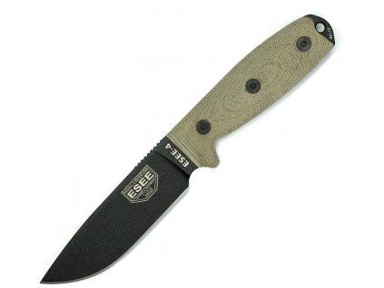 ESEE Plain Black Model 4 3D Canvas
