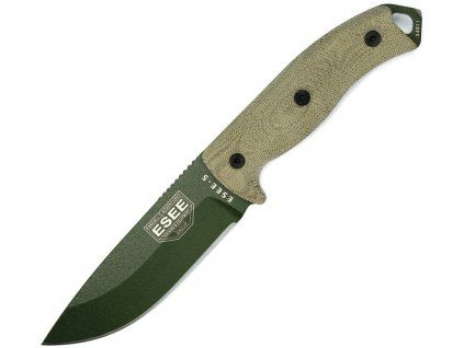 ESEE Plain ODGreen Model 5 Micarta