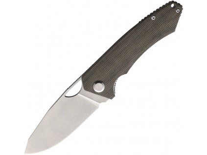 pmp knives spartan linerlock green micarta