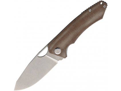 pmp knives spartan linerlock brown micarta