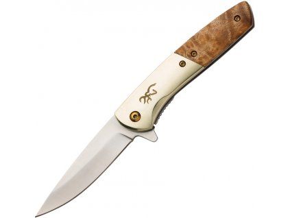 Browning Nine Mile Framelock AO Burl wood