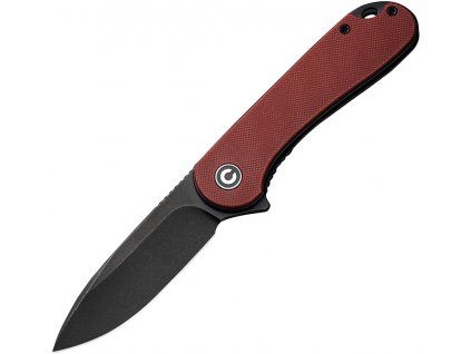 Civivi Elementum Black Stonewash Burgundy G10 C907A1