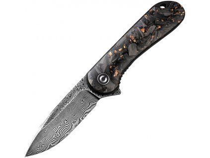 Civivi Elementum Damascus Copper Carbon C907CDS-3