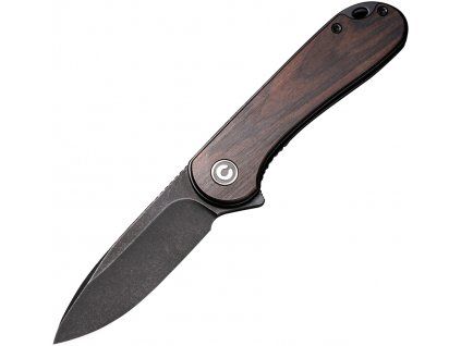 Civivi Elementum Black Stonewash Ebony Wood C907W