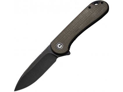 Civivi Elementum Black Stonewash Green Micarta