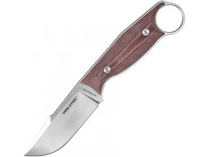 Real Steel Furrier Satin Stainless Red Micarta