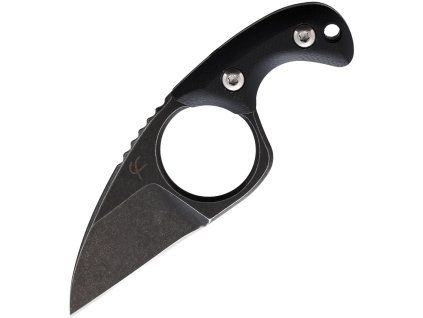 Fred Perrin Shorty Neck Knife Black G10