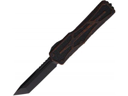 heretic knives colossus blackwash tanto rootbeer aluminum
