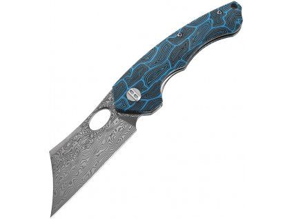 bestech knives skirmish damascus black blue g10