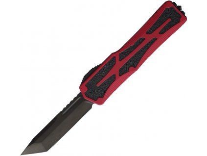 heretic knives colossus blackwash tanto red aluminum