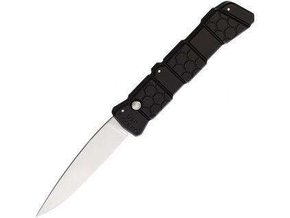 Piranha Knives Auto 21 Button Lock Black