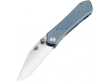 bestech knives icarus satin finish blue titanium