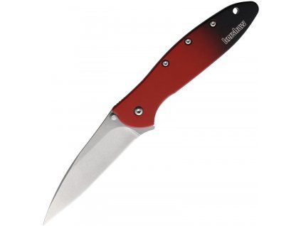 kershaw leek stonewash magnacut red aluminum