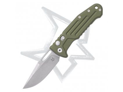 fox knives new smarty auto clip point green fx 503 alod