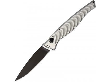 Piranha Knives Automatic DNA Black Silver