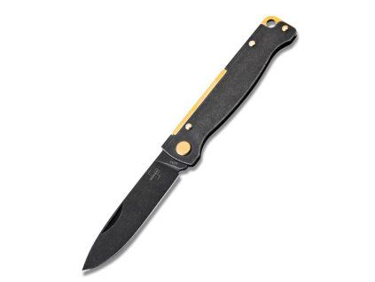 boker plus atlas black stonewash brass
