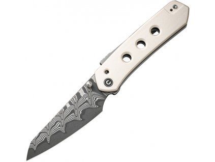 Civivi Vision FG Damascus Ivory G10