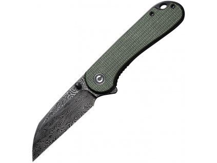 Civivi Elementum II Wharncliffe Damascus Green Micarta