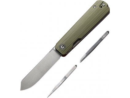 Civivi Sendy Satin SpeyPoint Green G10