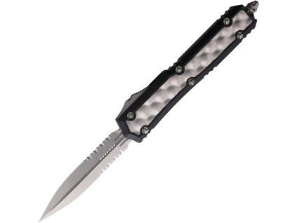 Microtech Makora Stonewash Half Serrated Dagger Black Bubble