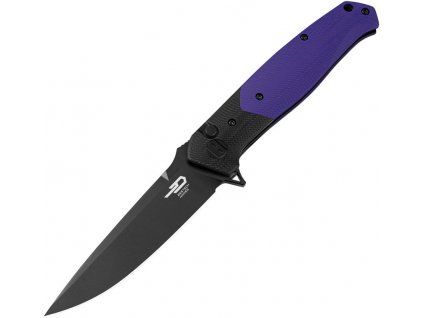 bestech knives swordfish buttonlock blackwash sandvik purple g10