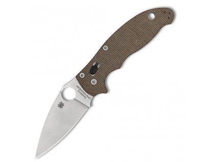 spyderco manix 2 brown micarta cpm cru wear