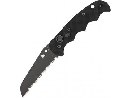 Spyderco Autonomy Black Serrated H2 Black G10
