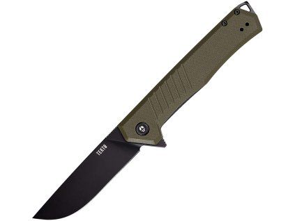 Tekto Knives F1 Alpha Black D2 Green G10