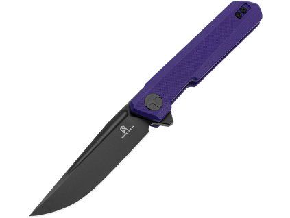 Bestechman Mini Dundee Double Detent Black D2 Purple G10