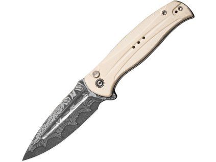 Civivi Incindie Damascus Ivory G10