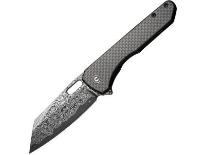Civivi Nugz Damascus Carbon Fiber