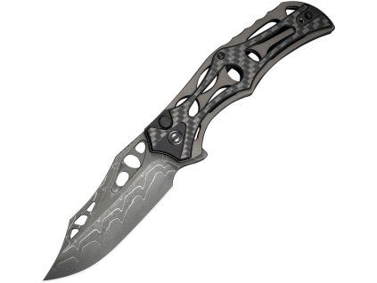 Civivi Biophase Damascus Carbon Fiber