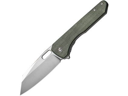 Civivi Nugz Satin Sandvik Green Micarta