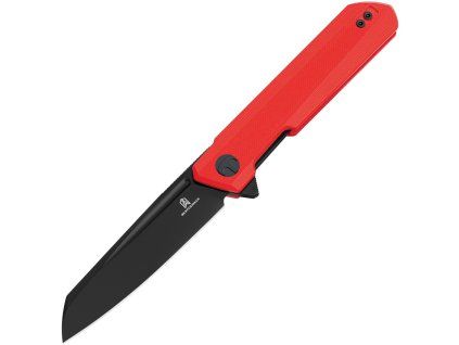 Bestechman Dundee Sheepfoot Black D2 Red G10 KMK09F
