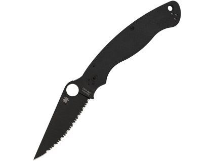 Spyderco Military 2 Black G-10 Black Blade SpyderEdge
