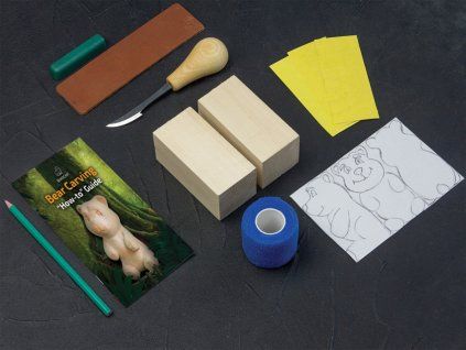 BEAVERCRAFT Bear Carving Kit - řezbářská sada