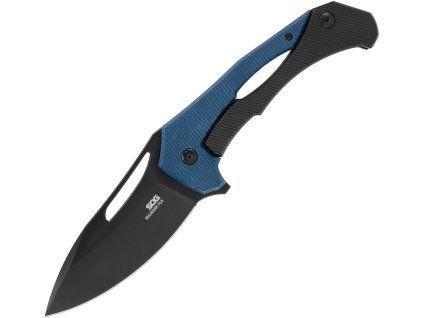SOG Bulwark Black D2 Blue Micarta