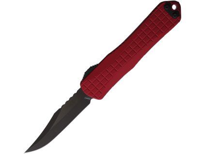 Heretic Knives Manticore E Black MagnaCut Bowie Red Aluminum